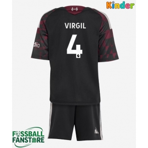 Liverpool Virgil van Dijk #4 Replik 3rd trikot Kinder 2026-27 Kurzarm (+ Kurze Hosen)